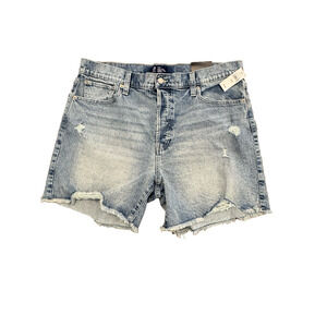 GAP Women's Cheeky Midi High Rise Denim Button Fly Shorts Size 34/18 NWT
